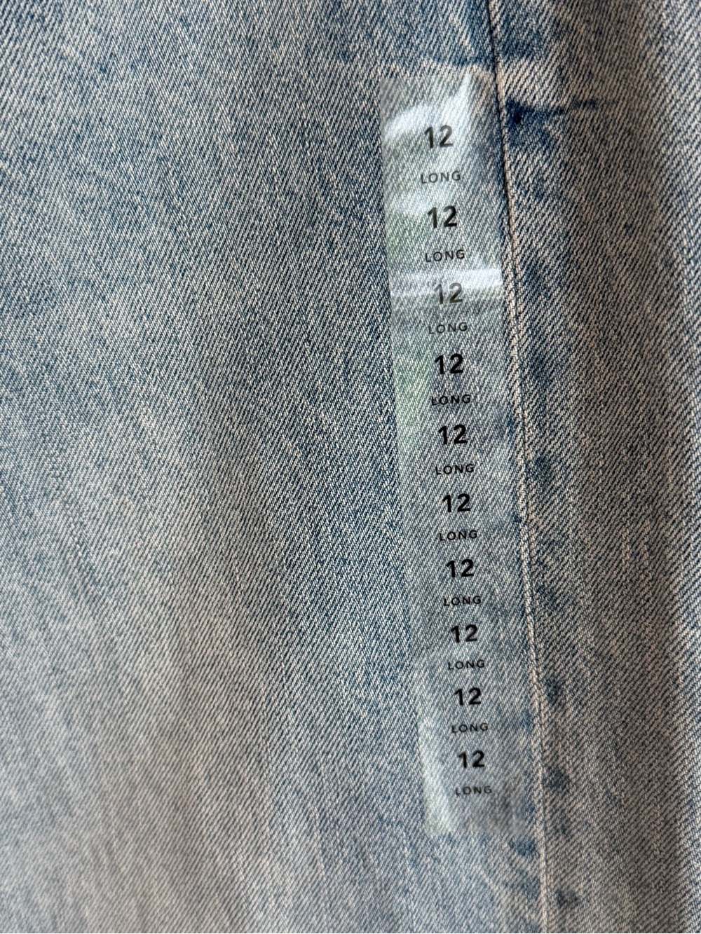 American Eagle Women’s  Baggy Jeans Size 12 Long High Rise Comfort Stretch NWT - Picture 6 of 10